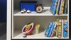 Outlet Vipack Halfhoogslaper Pino met Bureau en boekenkast wit