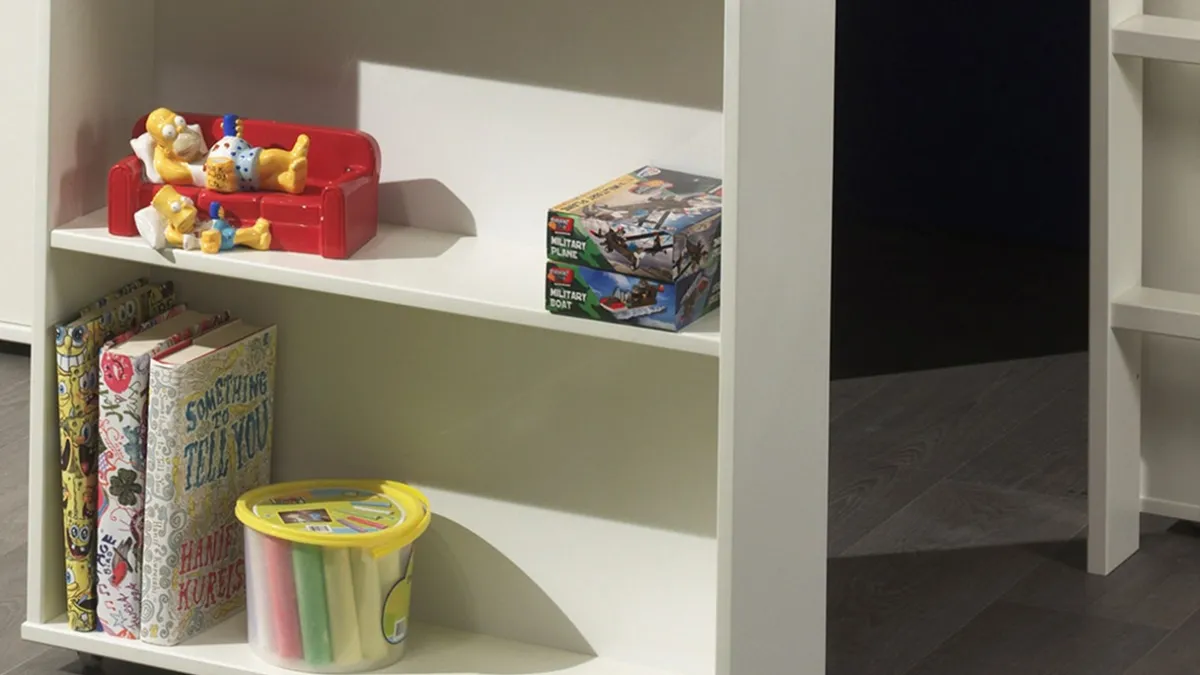 New Vipack Halfhoogslaper Pino met commode 4 laden, commode 2 deuren, hangtablet en bureau wit