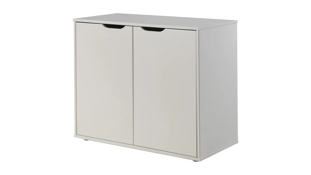 Outlet Vipack Halfhoogslaper Scott met bureau en 2 commodes wit