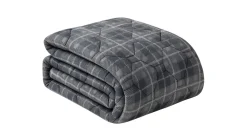 Best HappyBed Grey Tartan - dekbed zonder overtrek