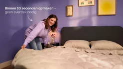 Best HappyBed Grey Tartan - dekbed zonder overtrek