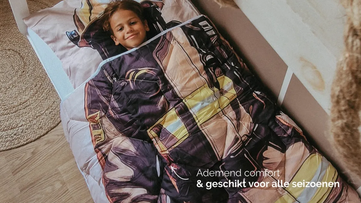 Online HappyBed (Kids) Brandweer - dekbed zonder overtrek