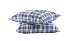 HappyBed Tartan - kussensloop (set van 2 stuks) blauw