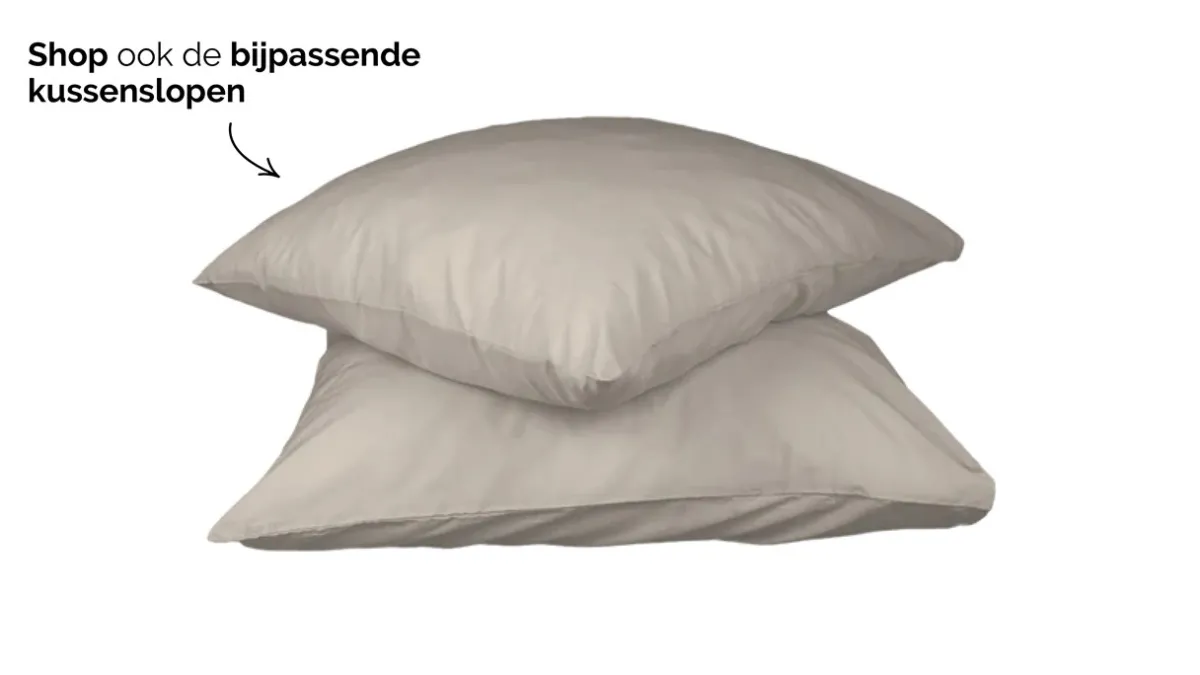 Best HappyBed Taupe - dekbed zonder overtrek