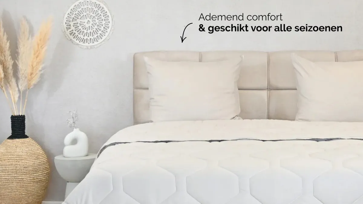 Best HappyBed Taupe - dekbed zonder overtrek