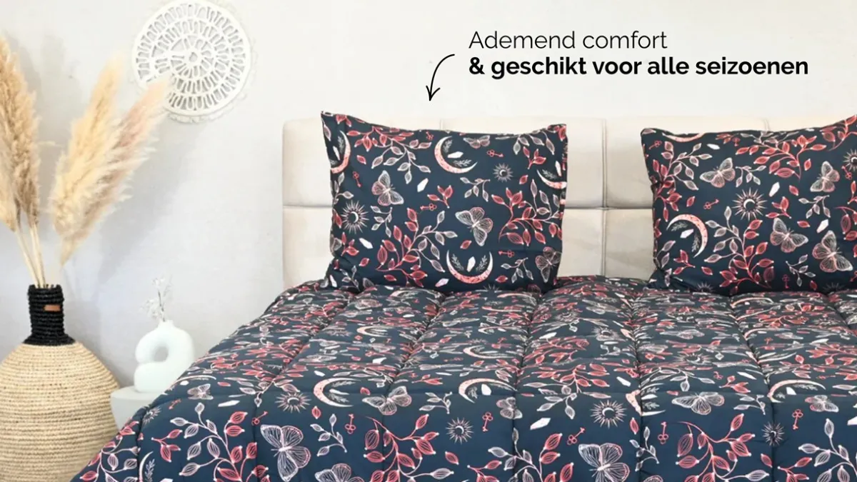 Online HappyBed Twilight Ruby - dekbed zonder overtrek