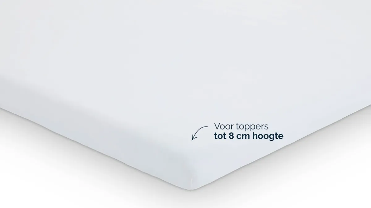 Outlet B Bright Hoeslaken Jersey topper wit
