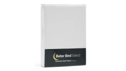 Clearance Beter Bed Select Hoeslaken Perkal splittopper wit