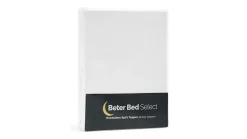Outlet Beter Bed Select Hoeslaken Jersey splittopper wit