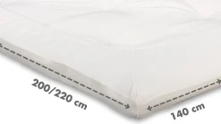 Discount Beter Bed Select Hoeslaken Jersey topper off white