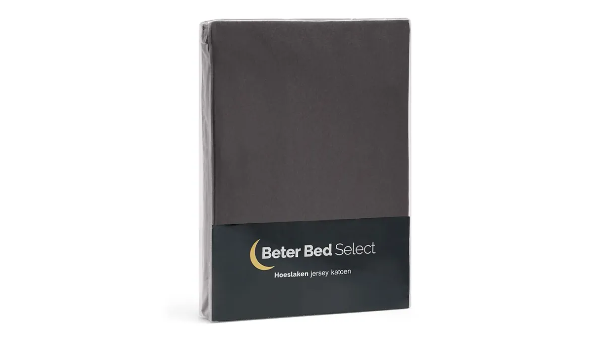 Best Beter Bed Select Hoeslaken Jersey antraciet