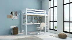 New Flexworld Hoogslaper Kris met bureau en opzet wit