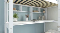 New Flexworld Hoogslaper Kris met bureau en opzet wit