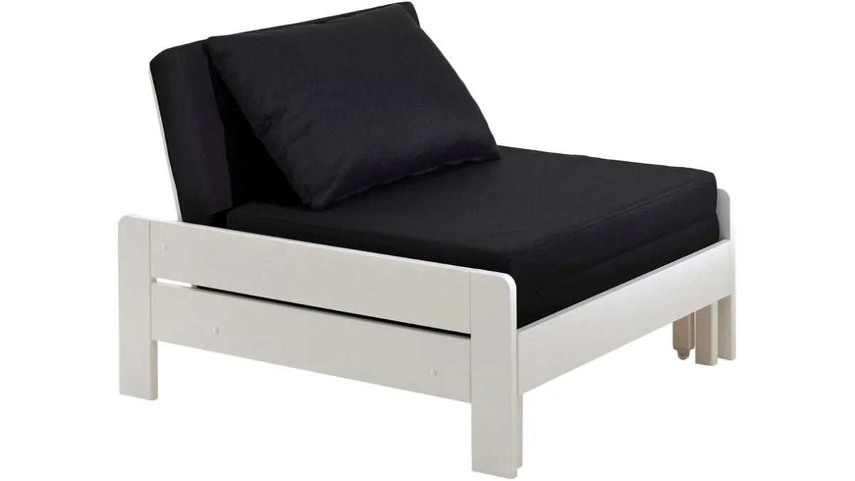 Best Vipack Hoogslaper Pino met slaapbank wit