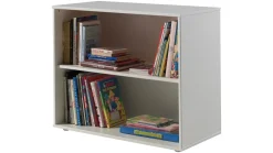 New Vipack Hoogslaper Pino mezzanine met boekenkast wit