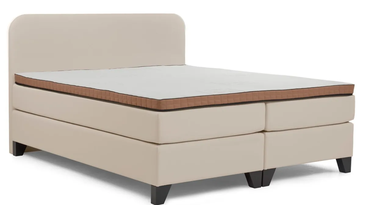Outlet Valk Exclusief Hotelboxspring Essential met topper Comfort ecru