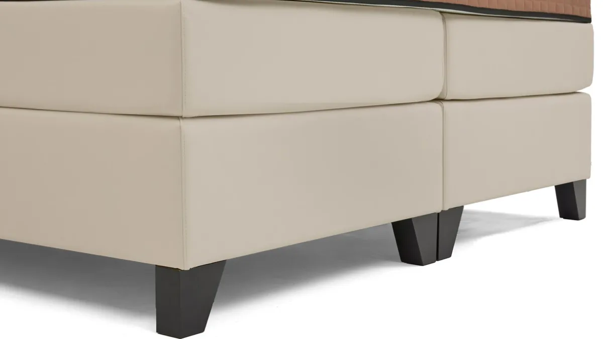 Outlet Valk Exclusief Hotelboxspring Essential met topper Luxury ecru