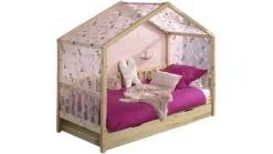 Discount Vipack Huisbed Dallas met slaaplade en textielset naturel