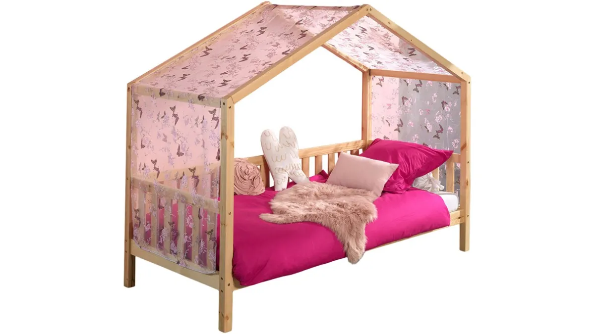 Best Vipack Huisbed Dallas met textielset naturel