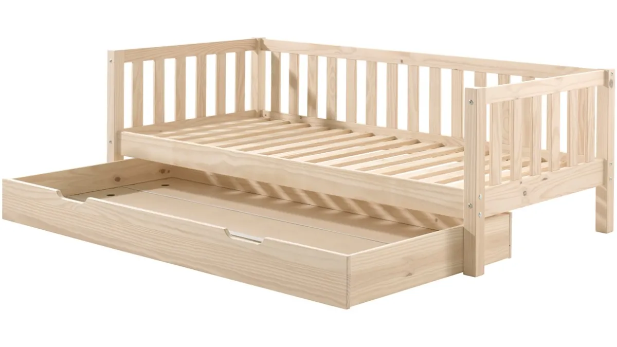 Sale Vipack Kajuitbed Fritz met slaaplade naturel