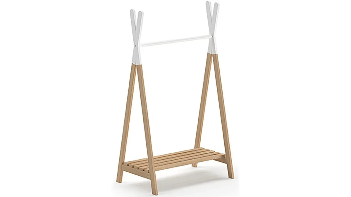 Discount Vipack Kledingrek Kiddy natuur/wit