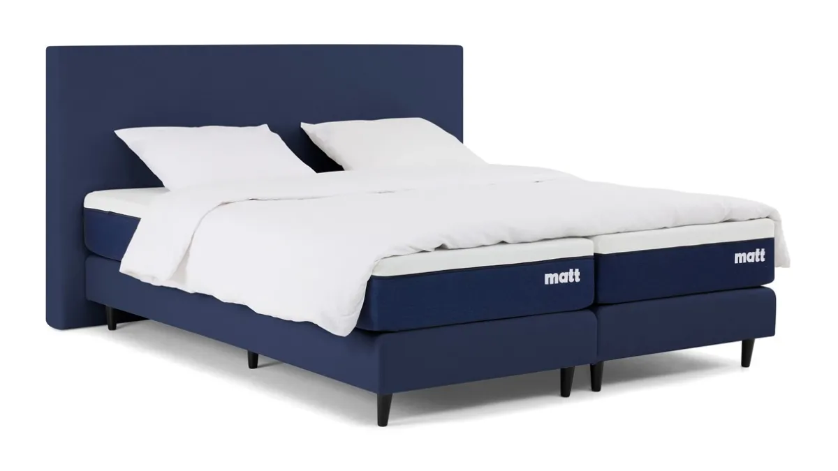 Hot Matt Sleeps Boxspring Original met matras Matt blauw