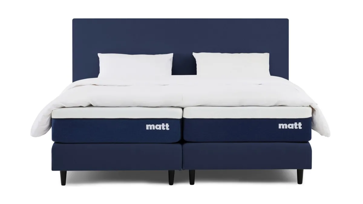 Hot Matt Sleeps Boxspring Original met matras Matt blauw