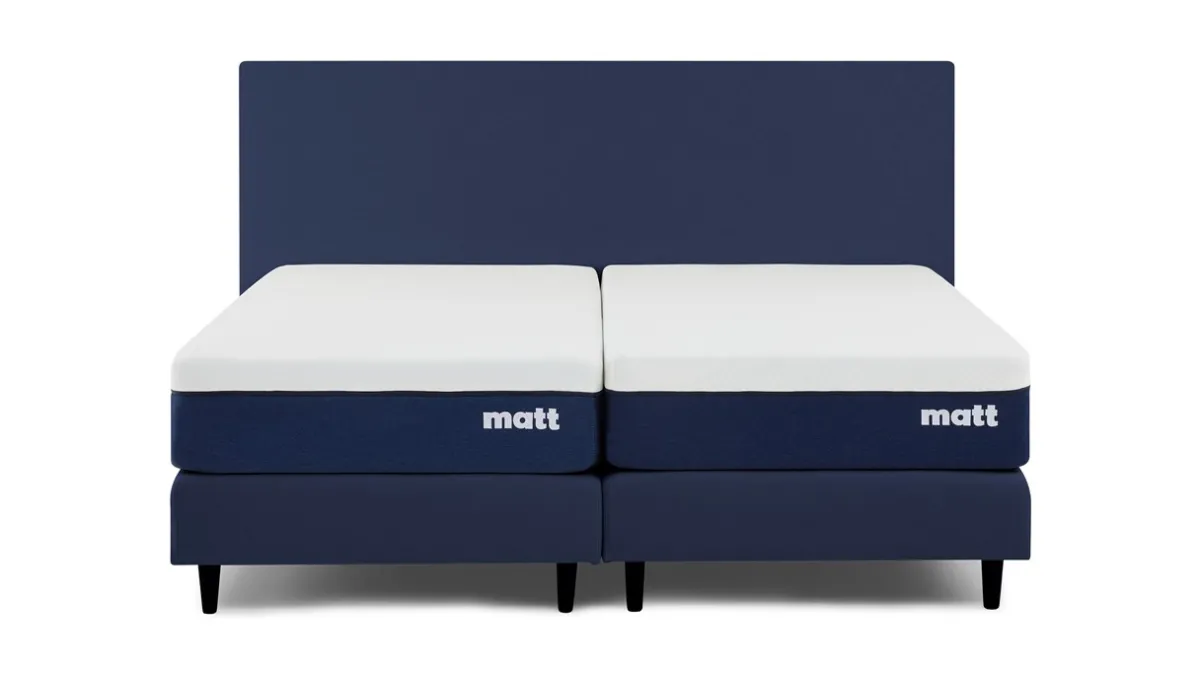 Hot Matt Sleeps Boxspring Original met matras Matt blauw