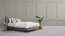Best Matt Sleeps Boxspring Velvet stroken met matras Matt beige