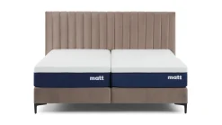 Best Matt Sleeps Boxspring Velvet stroken met matras Matt beige