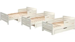 Best Vipack Meegroeibed Jumper met lade en matras 140+60cm wit
