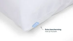 Discount B Bright Molton Kussensloop (set van 2) wit