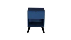 B Bright Nachtkast met lade Viggo oakland donkerblauw