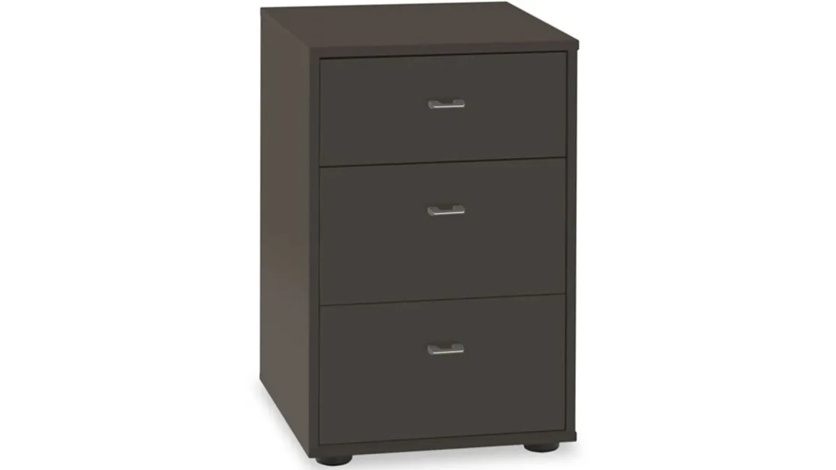 New B Bright Nachtkast Suite met 3 laden havanna
