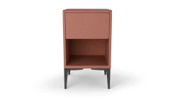 B Bright Nachtkast vierkant met 1 lade en poten terracotta