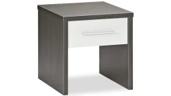 Clearance Maxi Nachtkast Woody donkergrijs/aluminium