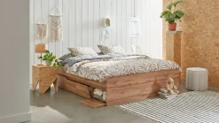 B Bright Opbergbed Barn met kleppen oak wotan