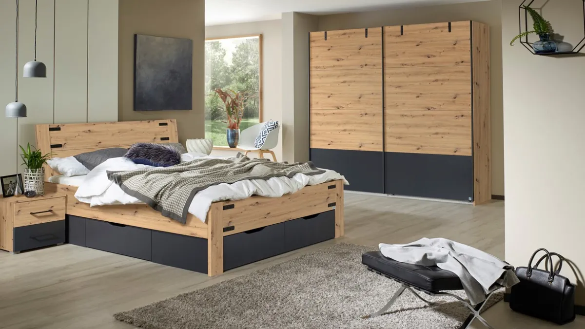 Best B Bright Opbergbed Birmingham met laden bruin