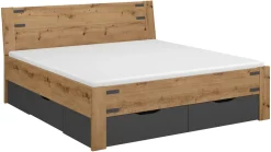 Best B Bright Opbergbed Birmingham met laden bruin