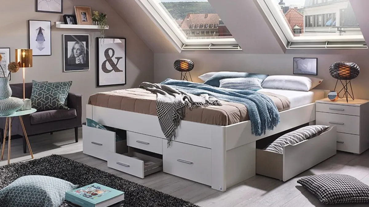 Sale Maxi Opbergbed Butiken met 6 laden alpine wit