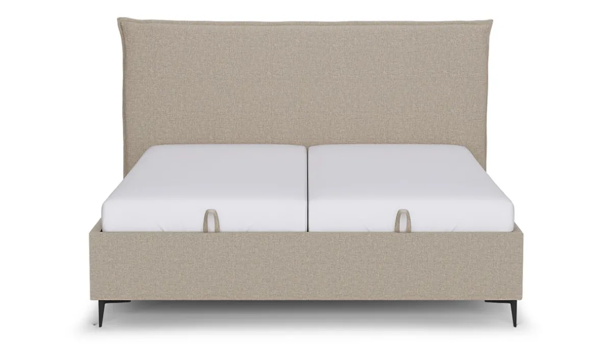 Hot B Bright Opbergbed Morgan - Linen touch beige