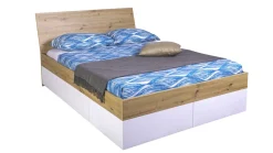 Discount B Bright Opbergbed Mundi met laden artisan oak/white