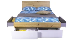 Discount B Bright Opbergbed Mundi met laden artisan oak/white