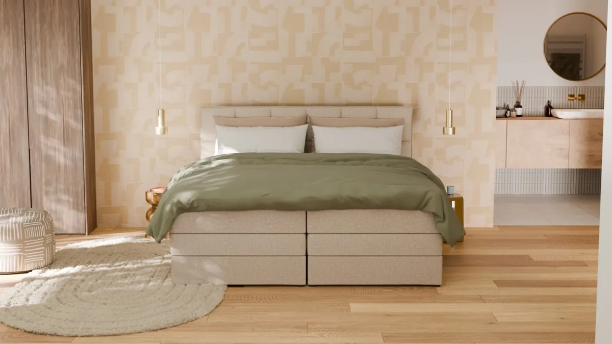 Hot B Bright Opbergboxspring Jade - Linen touch beige
