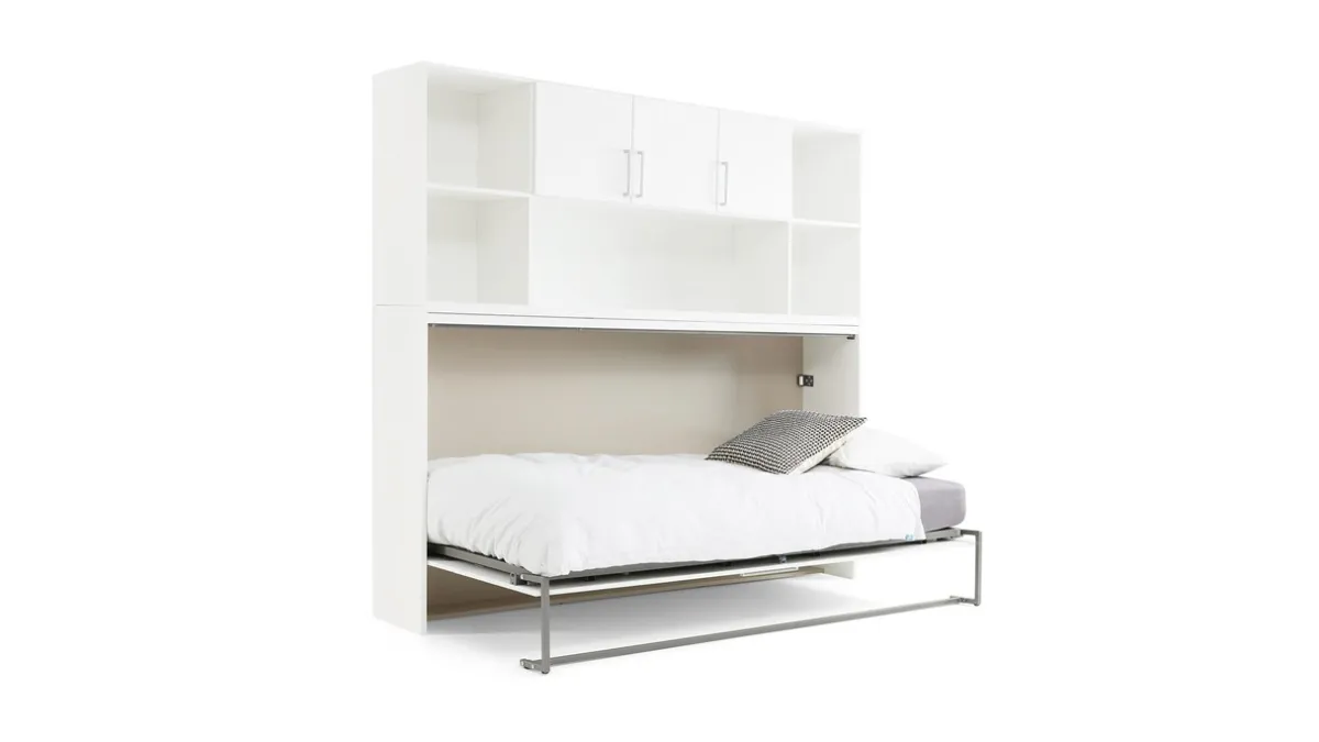 Discount Maxi Opklapbed Albero met bovenbouw wit
