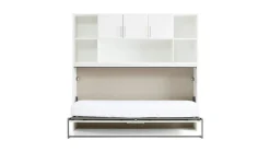 Discount Maxi Opklapbed Albero met bovenbouw wit