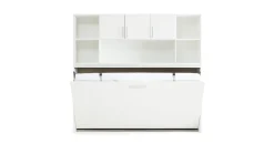 Discount Maxi Opklapbed Albero met bovenbouw wit