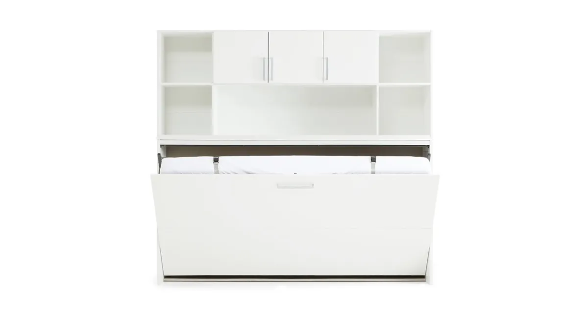 Discount Maxi Opklapbed Albero met bovenbouw wit