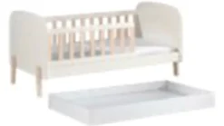 Outlet Vipack Peuterbed Kiddy met bedlade wit