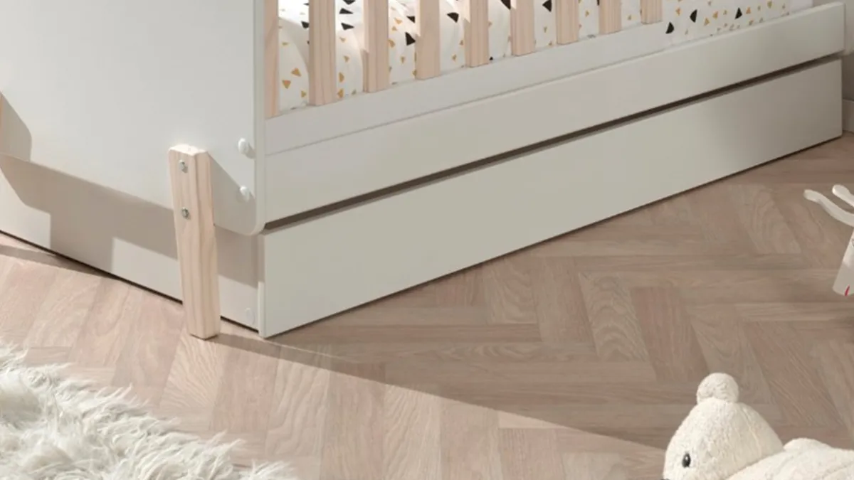 Outlet Vipack Peuterbed Kiddy met bedlade wit